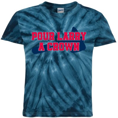 Pour Larry A Crown Atlanta Baseball Kids Tie-Dye T-Shirt