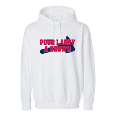 Pour Larry A Crown Atlanta Baseball Garment-Dyed Fleece Hoodie