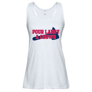 Pour Larry A Crown Atlanta Baseball Ladies Essential Flowy Tank