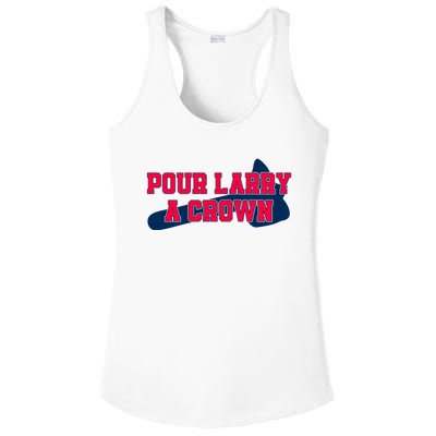 Pour Larry A Crown Atlanta Baseball Ladies PosiCharge Competitor Racerback Tank