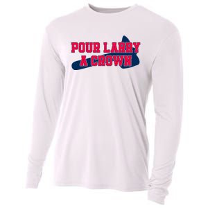 Pour Larry A Crown Atlanta Baseball Cooling Performance Long Sleeve Crew