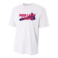 Pour Larry A Crown Atlanta Baseball Youth Performance Sprint T-Shirt