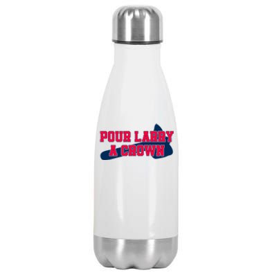 Pour Larry A Crown Atlanta Baseball Stainless Steel Insulated Water Bottle