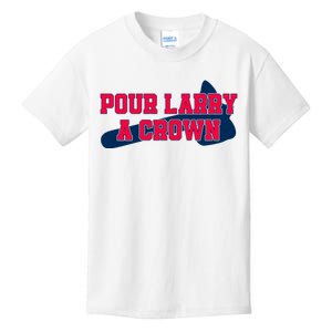 Pour Larry A Crown Atlanta Baseball Kids T-Shirt