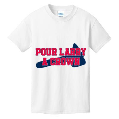 Pour Larry A Crown Atlanta Baseball Kids T-Shirt