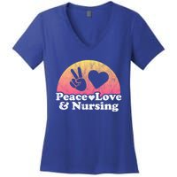 Peace Love And Nursing Nurse Gift Women's V-Neck T-Shirt