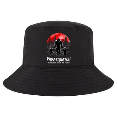 Papasquatch Like A Grandpa Just Way More Squatchy Funny Papa Cool Comfort Performance Bucket Hat