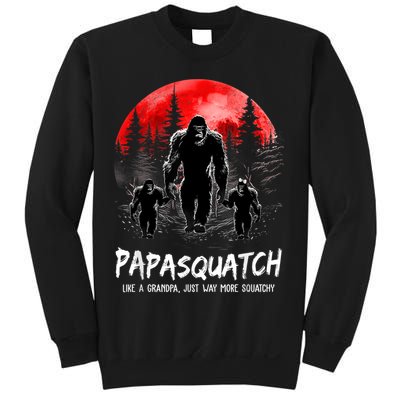 Papasquatch Like A Grandpa Just Way More Squatchy Funny Papa Sweatshirt