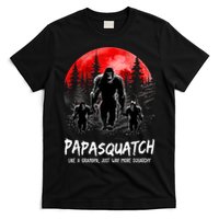 Papasquatch Like A Grandpa Just Way More Squatchy Funny Papa T-Shirt