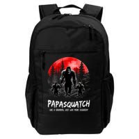 Papasquatch Like A Grandpa Just Way More Squatchy Funny Papa Backpack