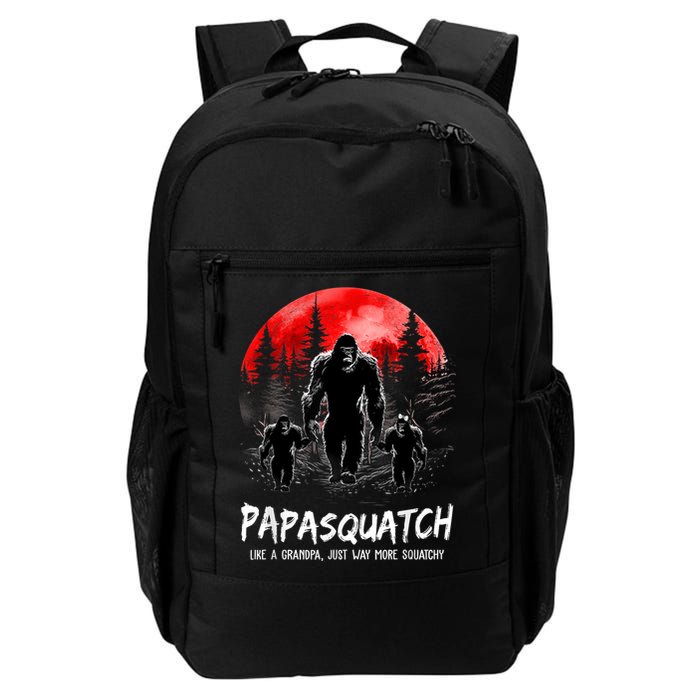 Papasquatch Like A Grandpa Just Way More Squatchy Funny Papa Backpack