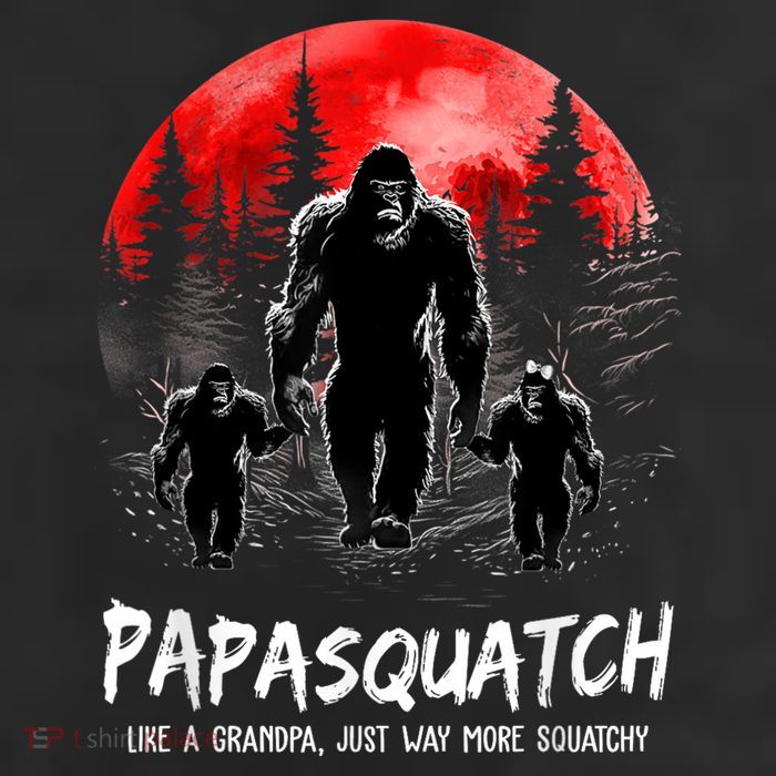 Papasquatch Like A Grandpa Just Way More Squatchy Funny Papa 11oz C Handle Ceramic Mug