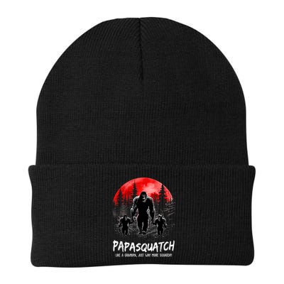 Papasquatch Like A Grandpa Just Way More Squatchy Funny Papa Beanie