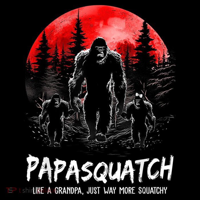 Papasquatch Like A Grandpa Just Way More Squatchy Funny Papa Sustainable Knit Beanie