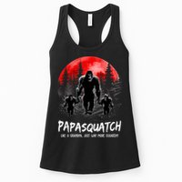 Papasquatch Like A Grandpa Just Way More Squatchy Funny Papa Womens Tank Top