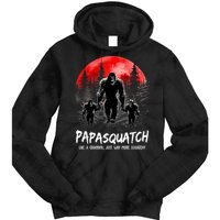 Papasquatch Like A Grandpa Just Way More Squatchy Funny Papa Tie Dye Hoodie