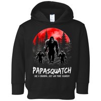 Papasquatch Like A Grandpa Just Way More Squatchy Funny Papa Toddler Hoodie