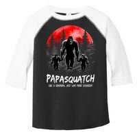 Papasquatch Like A Grandpa Just Way More Squatchy Funny Papa Toddler Fine Jersey T-Shirt