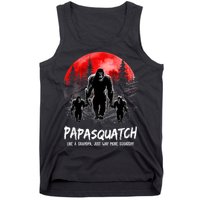 Papasquatch Like A Grandpa Just Way More Squatchy Funny Papa Tank Top