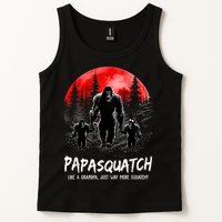 Papasquatch Like A Grandpa Just Way More Squatchy Funny Papa Tank Top