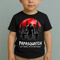 Papasquatch Like A Grandpa Just Way More Squatchy Funny Papa Toddler T-Shirt