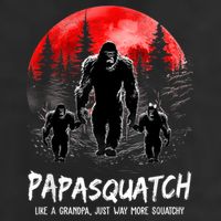 Papasquatch Like A Grandpa Just Way More Squatchy Funny Papa Microfiber Hand Towel