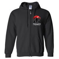 Papasquatch Like A Grandpa Just Way More Squatchy Funny Papa Full Zip Hoodie