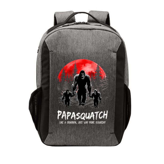 Papasquatch Like A Grandpa Just Way More Squatchy Funny Papa Vector Backpack
