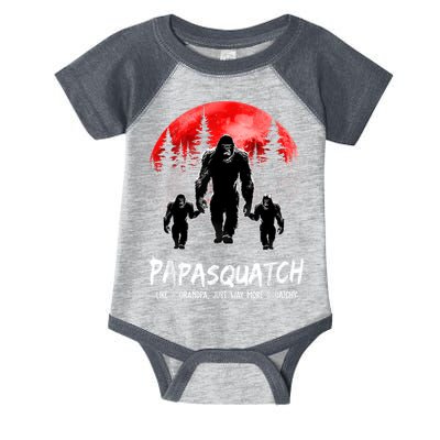 Papasquatch Like A Grandpa Just Way More Squatchy Funny Papa Infant Baby Jersey Bodysuit