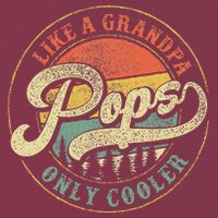 Pops Like A Grandpa Only Cooler Retro Gift Pops Dad Grandpa 16oz Travel Tumbler