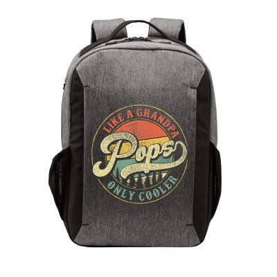 Pops Like A Grandpa Only Cooler Retro Gift Pops Dad Grandpa Vector Backpack