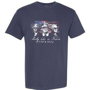 Party Like A Felon 1776 2024 President Garment-Dyed Heavyweight T-Shirt