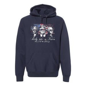 Party Like A Felon 1776 2024 President Premium Hoodie