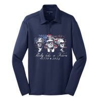 Party Like A Felon 1776 2024 President Silk Touch Performance Long Sleeve Polo