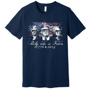 Party Like A Felon 1776 2024 President Premium T-Shirt