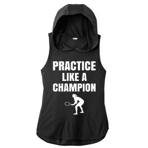 Practice Like A Champion Ladies PosiCharge Tri-Blend Wicking Draft Hoodie Tank