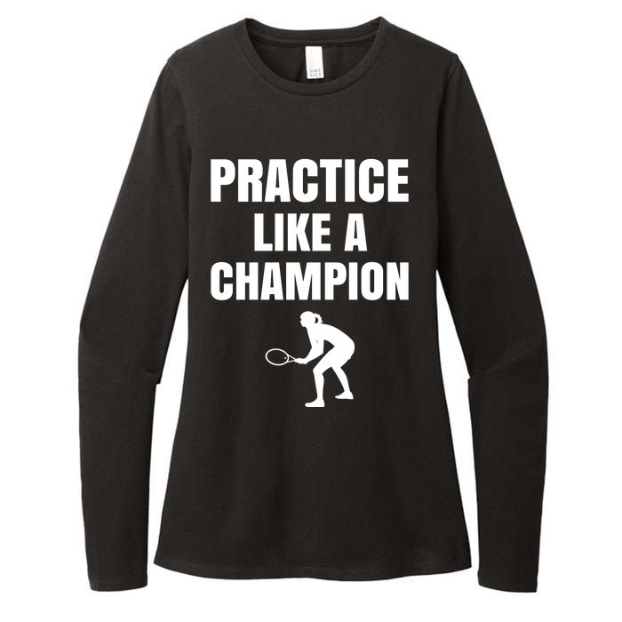 Practice Like A Champion Womens CVC Long Sleeve Shirt