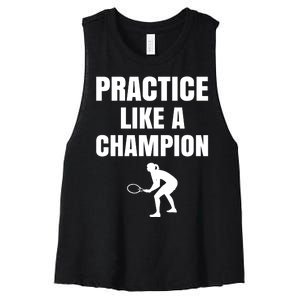 Practice Like A Champion Women's Racerback Cropped Tank