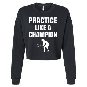 Practice Like A Champion Cropped Pullover Crew