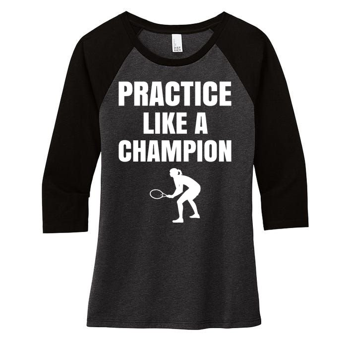 Practice Like A Champion Women's Tri-Blend 3/4-Sleeve Raglan Shirt