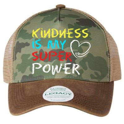 Peace Love And Happiness Kindness My Superpower Gift Design Gift Legacy Tie Dye Trucker Hat