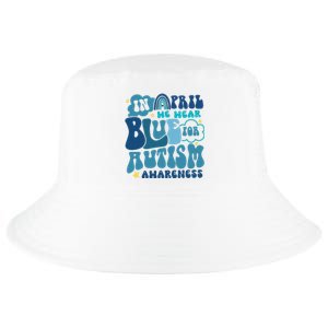 Peace Love Autism In April We Wear Blue For Autism Awareness Cool Comfort Performance Bucket Hat