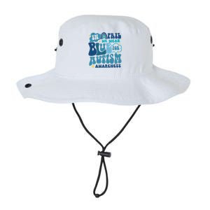 Peace Love Autism In April We Wear Blue For Autism Awareness Legacy Cool Fit Booney Bucket Hat