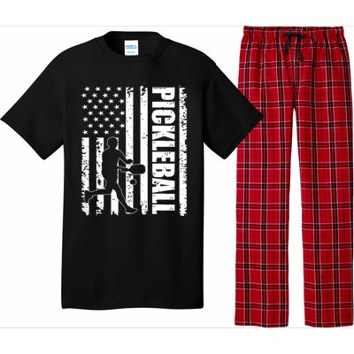 Pickleball Lover American Usa Flag 4th Of July Meaningful Gift Pajama Set