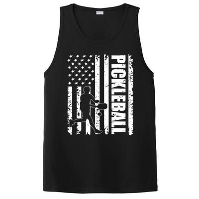 Pickleball Lover American Usa Flag 4th Of July Meaningful Gift PosiCharge Competitor Tank