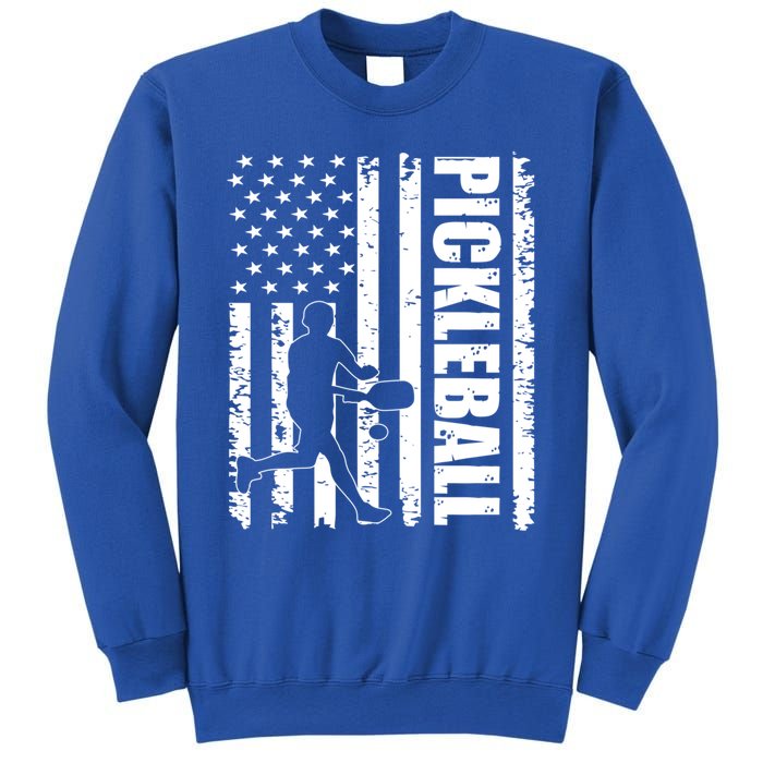 Pickleball Lover American Usa Flag 4th Of July Meaningful Gift Sweatshirt