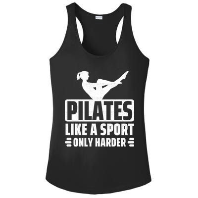 Pilates Like A Sport Only Harder Pilates Ladies PosiCharge Competitor Racerback Tank