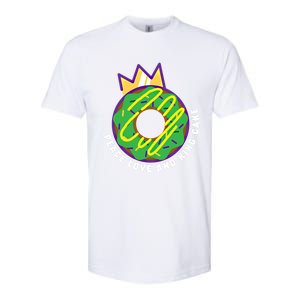 Peace Love And King Cake Design Gift Mardi Gras New Orleans Meaningful Gift Softstyle CVC T-Shirt