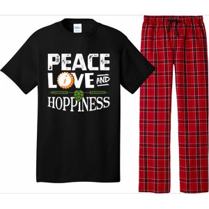 Peace Love And Hoppiness Craft Beer IPA Lovers Brewing Pajama Set