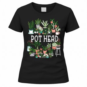 Plant Lover And Gardener Pot Head Succulent Women's T-Shirt